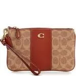 Coach Women's Coated Canvas Signature Small Wristlet