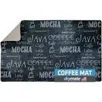 Coffee Maker Counter Protector Mat, Java Chalkboard