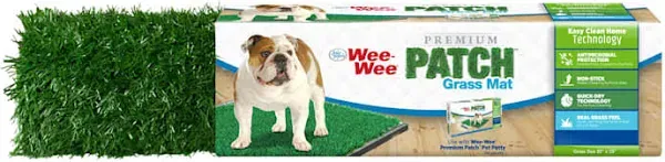 Four Paws Wee-Wee Premium Patch Indoor and Outdoor Pet Potty for Dogs l Dog Potty Training l Artificial Grass l Wee-Wee Patch