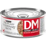 Purina Pro Plan Veterinary Diets DM Dietetic Management Savory Selects Feline Formula Wet Cat Food