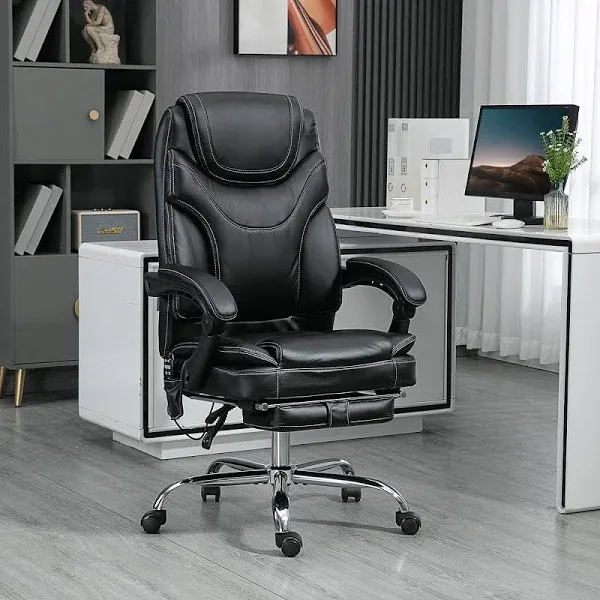 Vinsetto PU Leather Vibration Massage Office Chair