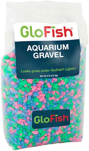 GloFish Aquarium Gravel Pink/Green/Blue