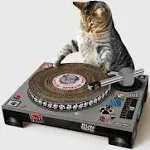 Cat DJ Scratching Deck