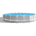 Intex 20ft x 52in Prism Frame Above Ground Swimming Pool Set with Filter Pump