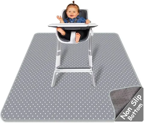 Alnoor USA - Splat Mat for High Chair - Splat Mat | Waterproof | Made from Polyester | Non-Toxic | Multiple Uses | Easy to Wipe | Quick Drying | Large