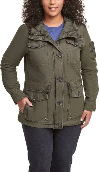 Levi's Women's Hooded Military Jacket