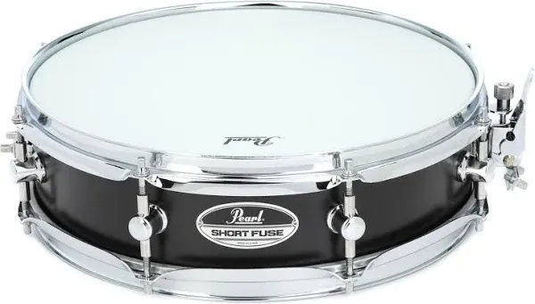 Pearl Short Fuse Black Steel Piccolo Snare Drum 13x3.5