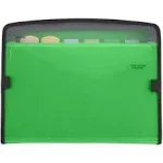 Five Star 7-Pocket Expanding File, Green