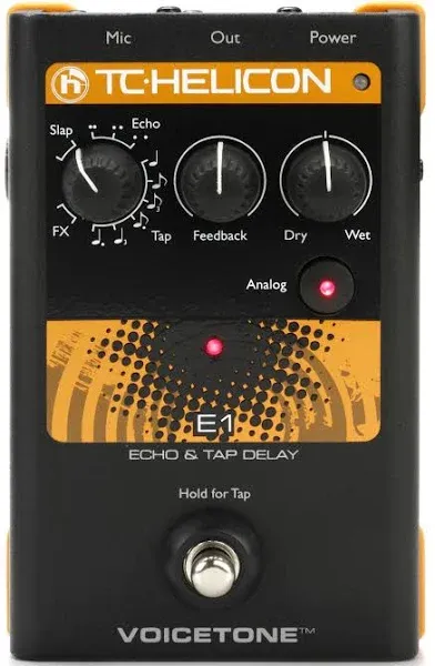 TC-Helicon VoiceTone E1 Vocal Echo FX Pedal