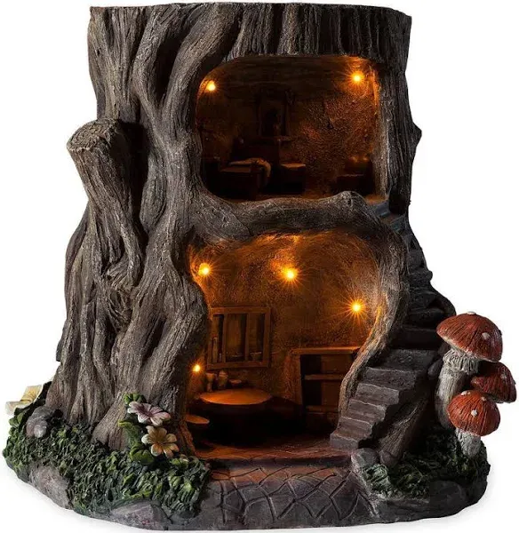 HearthSong Two-Story Lighted Fairy House