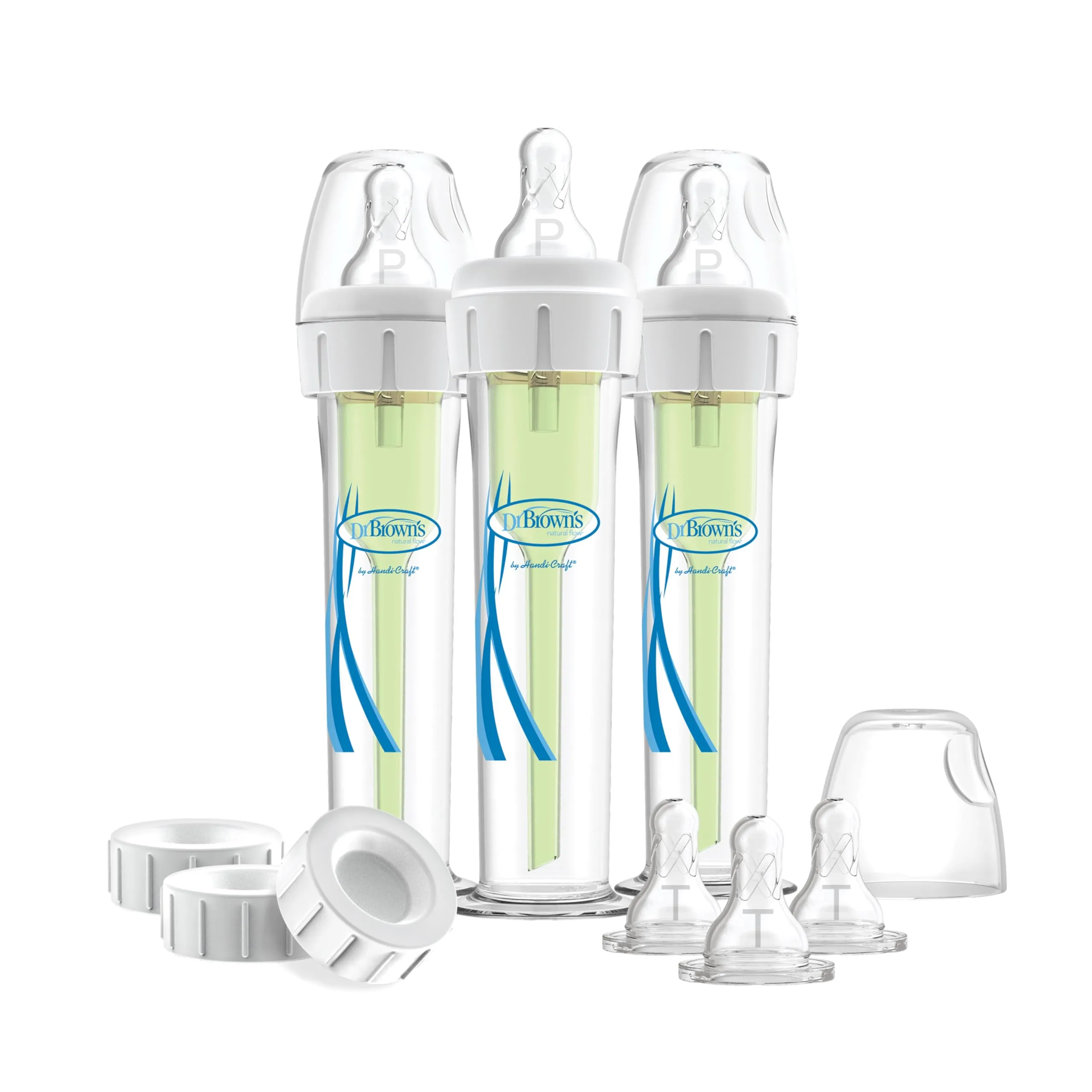 Dr. Brown's Accufeed Anti-Colic Baby Bottle with Preemie Nipple - 60cc - 3pk