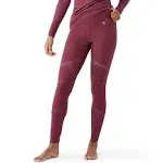 Smartwool Women's Intraknit Thermal Merino Base Layer Bottom - Large - Black Cherry / Violet