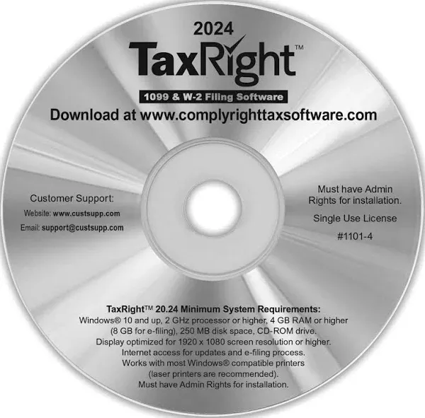 ComplyRight TaxRight 2024 Software