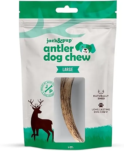 Jack&Pup Whole Elk Antlers for Dogs