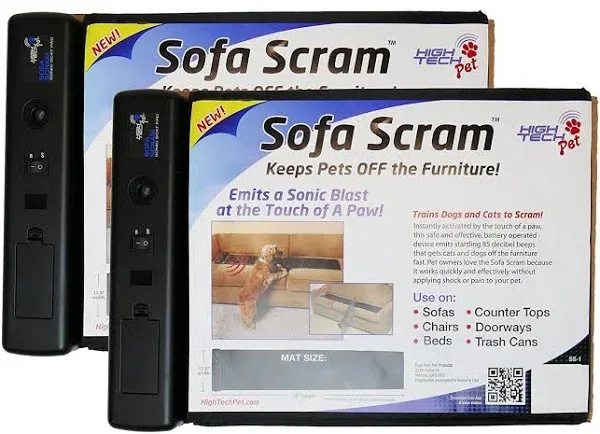 Sofa Scram Sonic Deterrent/Repellent for Dogs and Cats (2 Pack)