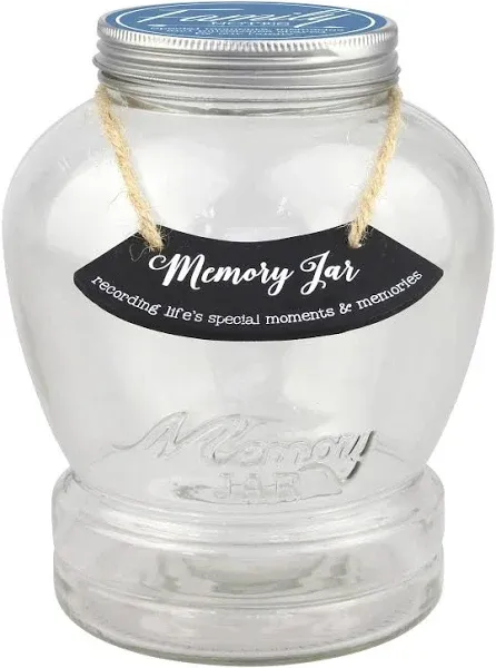 Top Shelf Family Memory Jar with 180 Tickets, Pen, and Decorative Lid