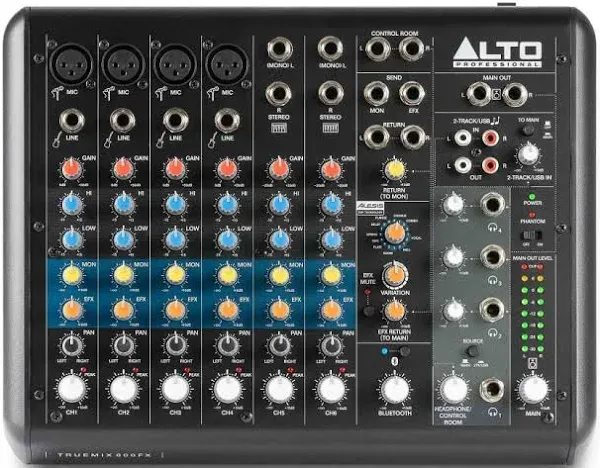 Alto Professional TrueMix 800FX 8-Channel Compact Mixer