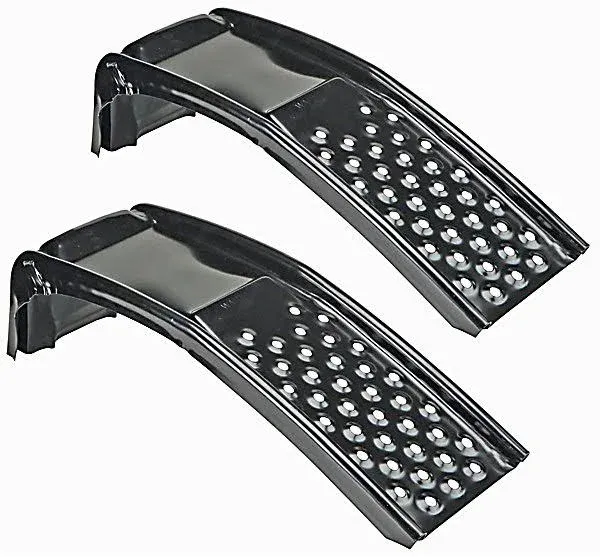 Rockland 3 Ton 6500 LBS Solid Steel Auto Ramp Set Heavy Duty Car Light Truck Repairs (Pack of 2)