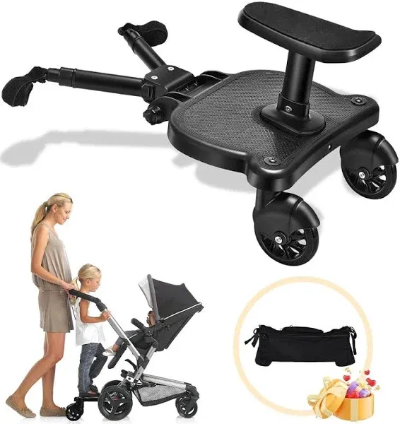 Universal Stroller Board 2 in 1 Sit and Stand Glider Black 