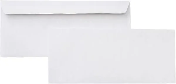 Amazon Basics #10 Security-Tinted Self-Seal Business Letter Envelopes, Peel & Seal Closure - 500-Pack, White