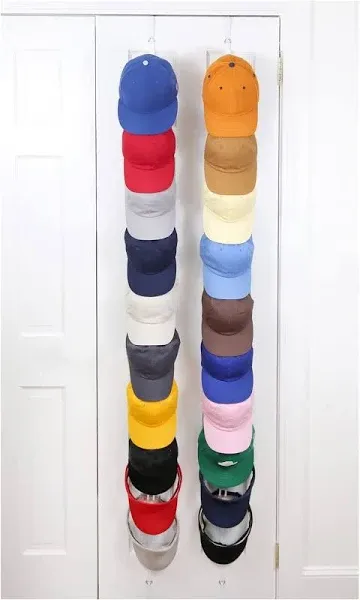 Hat Organizer Cap Rack FAV | Hat Racks | Hold up to 40 caps | Over Door Organ...