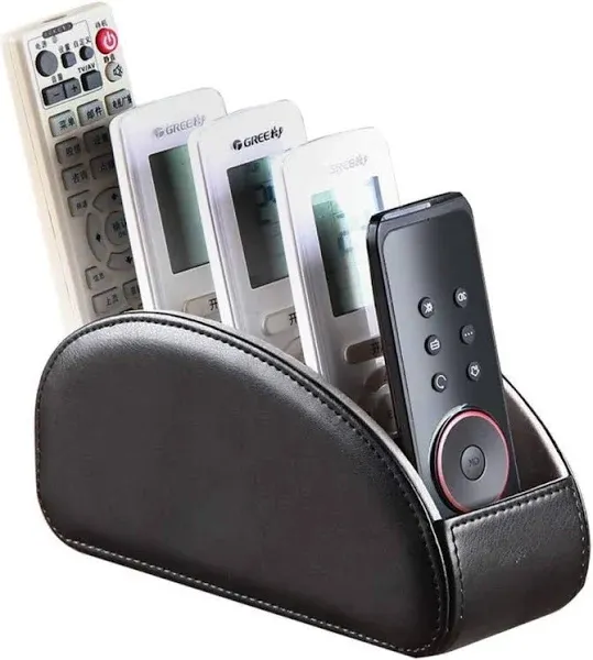 All-in-One Leather TV Remote Control Holder