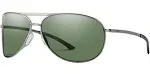 Smith Serpico 2 Sunglasses Gunmetal / Polarized Gray Green