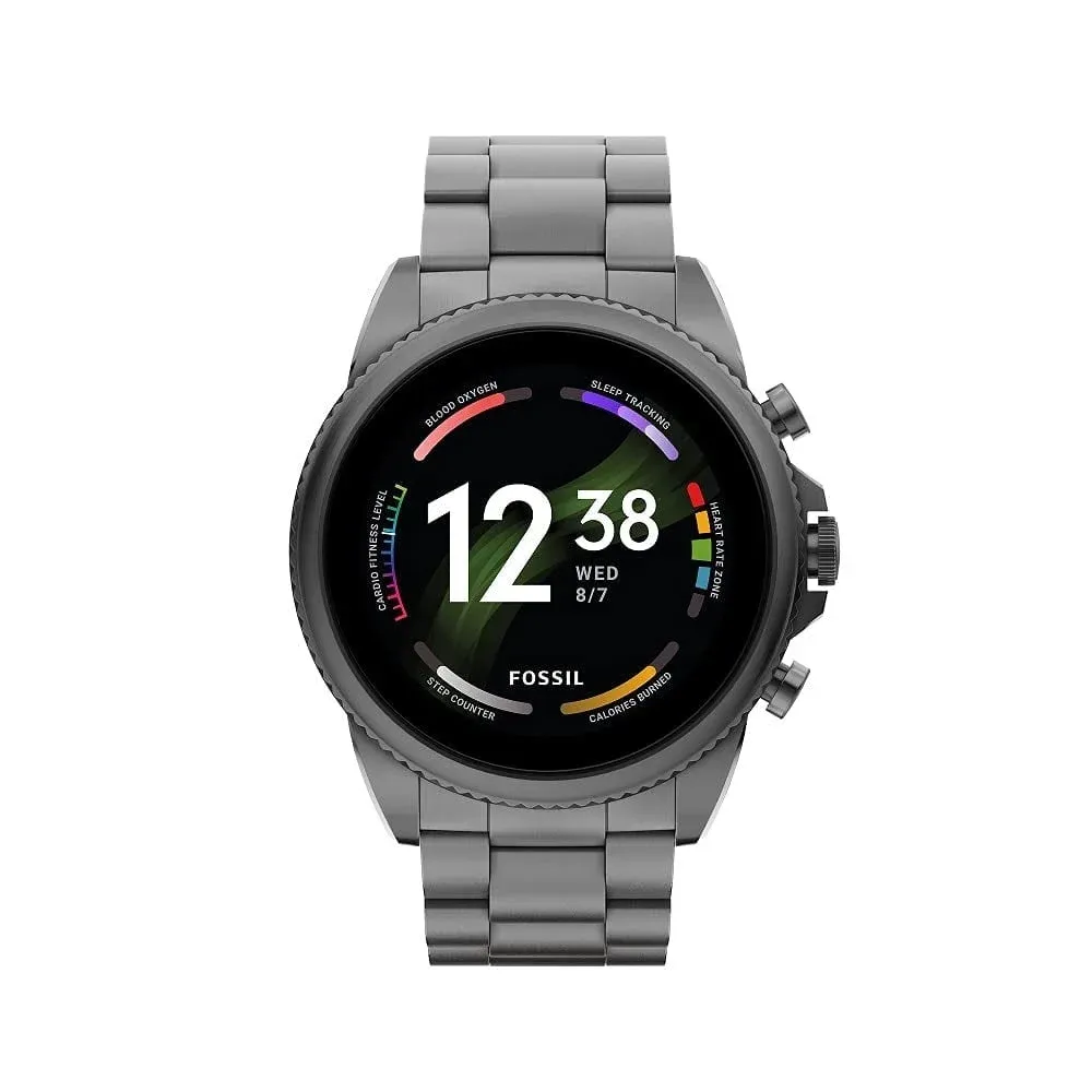 Fossil Gen 6 Men's 44mm Stainless Steel Touchscreen Smartwatch