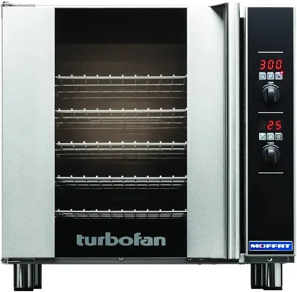 Moffat E32D5 28-7/8" Turbofan Full-Size Digital/Electric Countertop Convection Oven With Porcelain Oven Chamber, 208V or 220-240V