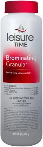 Leisure Time 45435-02 Brominating Granular for Spas and Hot Tubs (Pack of 2), 1.75 lb.