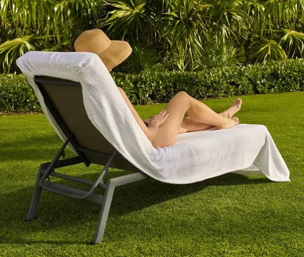 Boca Terry Fitted Lounge Chair Cover