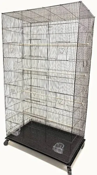 Mcage 36"/55" large multiple flight bird aviaries budgie canaries finches lovebirds budgies breeding breeder cage