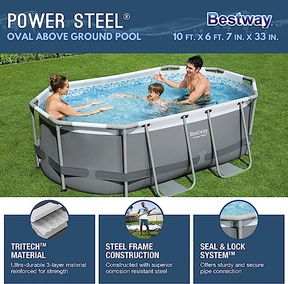 Bestway Oval Above Ground Swimming Pool Set