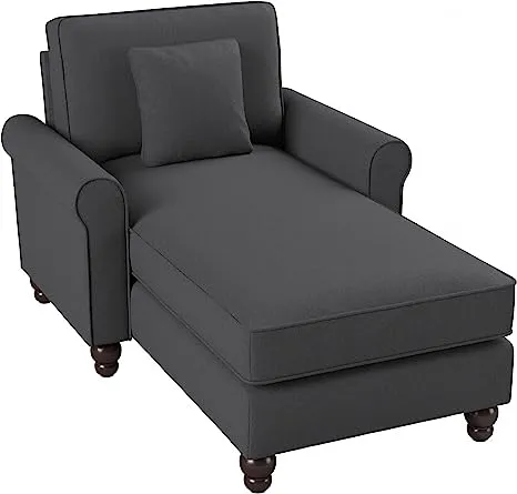 Hudson Chaise Lounge with Arms by Bush Furniture