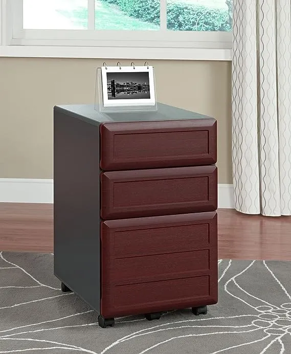 Ameriwood Home Pursuit Mobile File Cabinet, Cherry