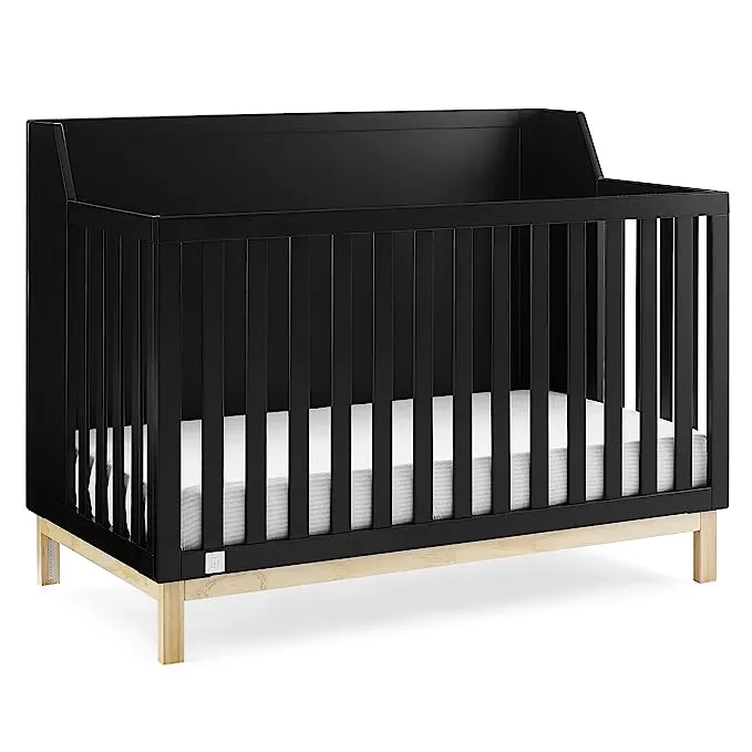 GAP babyGap Oxford 6-in-1 Convertible Crib - Greenguard Gold Certified, Bianca White/Natural