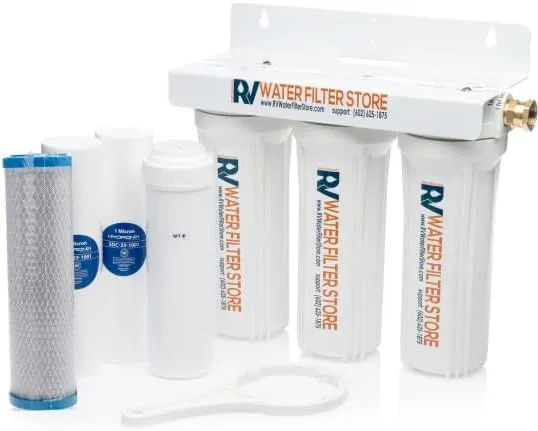 RV Water Filter Store Portable RV Water Filteration System Plus Iron+Sulfur+Other Metals Reduction