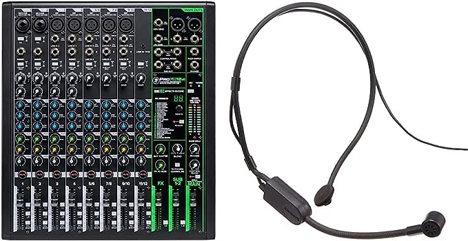 Mackie ProFXv3 Series, 6-Channel Professional Effects Mixer with USB, Onyx Mic Preamps and GigFX effects engine - Unpowered (ProFX6v3)