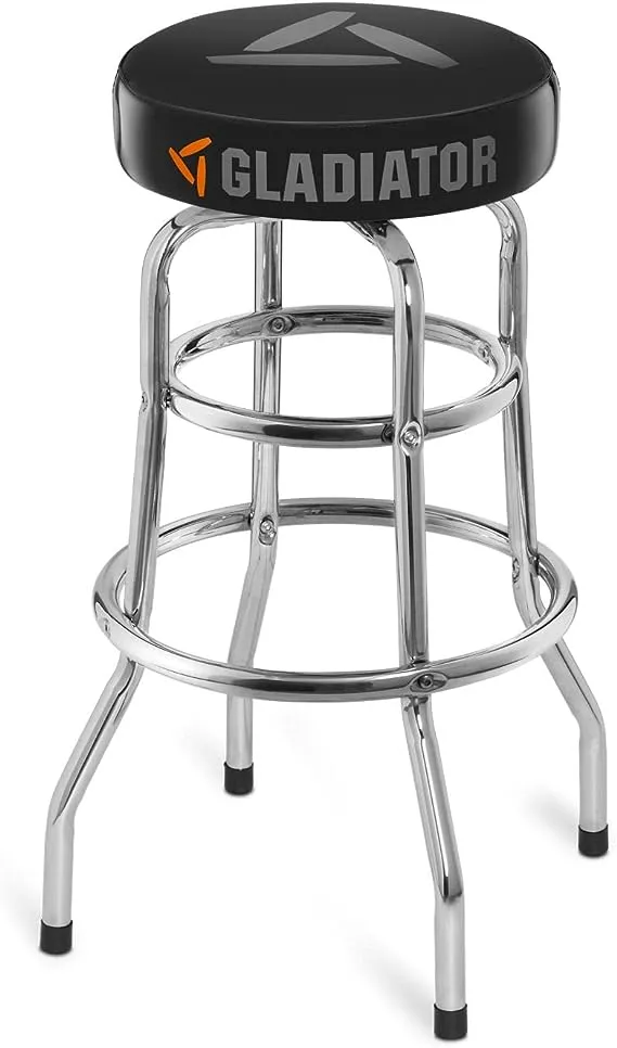 Gladiator Black Garage Stool