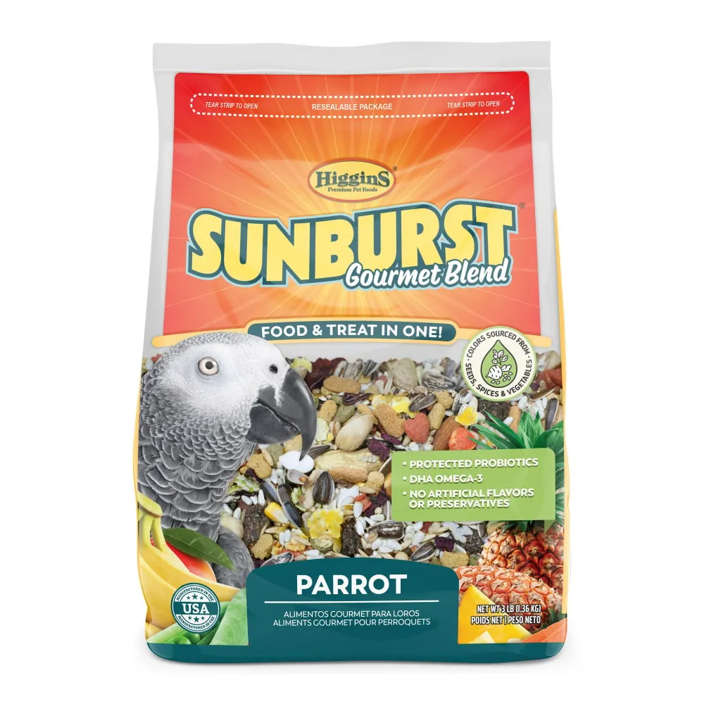 Higgins Premium Pet Foods Hig Sunburst Parrot 3lb, Large