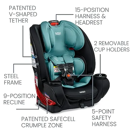 Britax - One4Life ClickTight All-in-One Car Seat, Jade Onyx