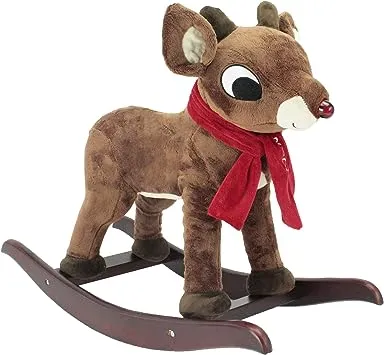 Animal Adventure Rudolph The Red-Nosed Reindeer Musical & Light - Up Nose Character Rocker - Rudolph