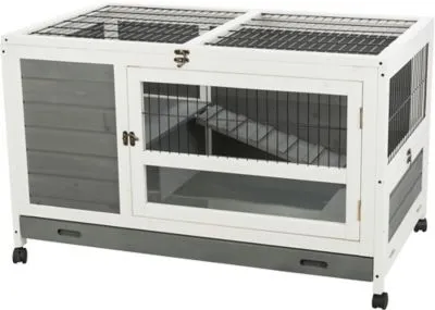 Trixie Pet Products Natura Indoor, Small, Gray Rabbit Hutch