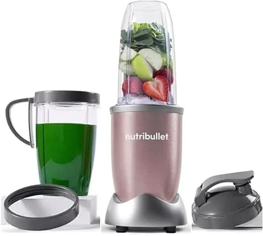 nutribullet Pro 900 Watt Personal Blender - 13-Piece High-Speed Blender/Mixer System, Champagne