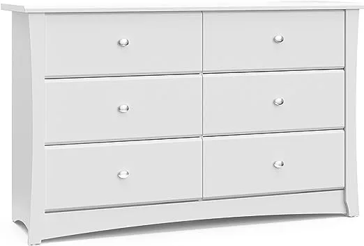 Storkcraft 6-Drawer Crescent Dresser