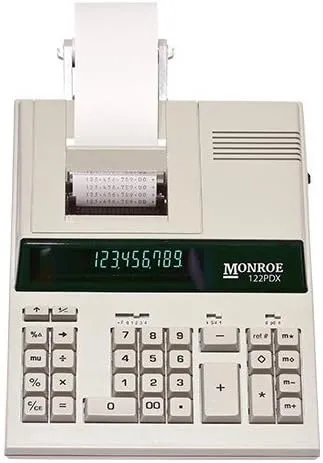 Monroe 122PDX Desktop Print Display Calculator