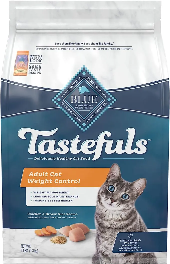 Blue Buffalo Weight Control Chicken & Brown Rice Recipe Adult Dry Cat Food - 15 lb bag