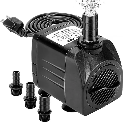 Energy-Efficie<wbr/>nt 30W Fountain Pump - 3 Nozzles &amp; Quiet Operation for Ponds