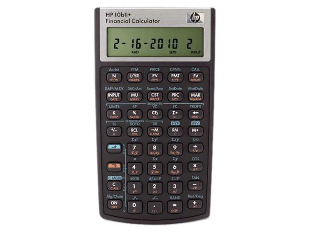 HP 10bII Financial Calculator, 12-Digit LCD (New)