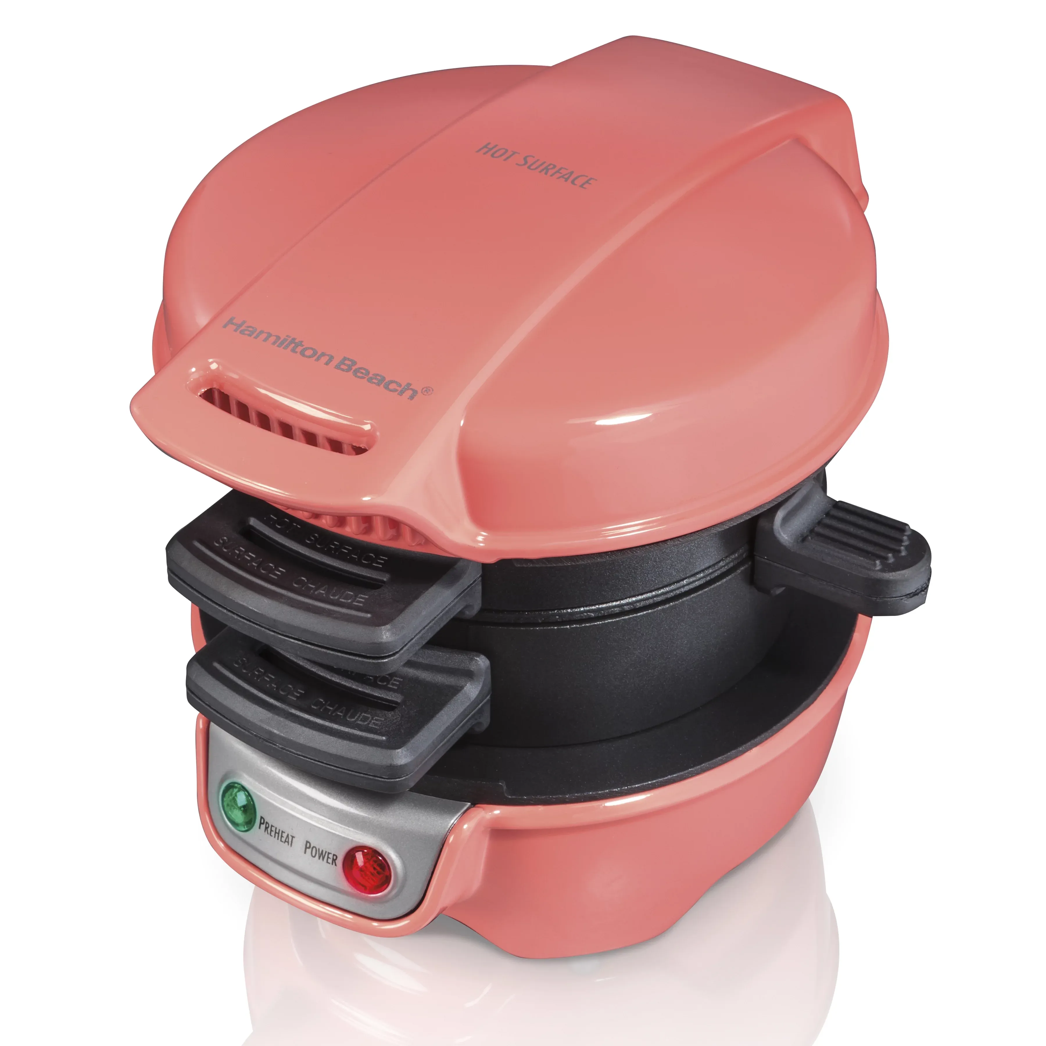 Hamilton Beach 25483 Breakfast Sandwich Maker, Coral